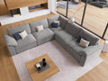 EASE MOOSE Oversized L Shape Sectional Modular Sofa，Comfty Chenille Sectional by EASEMOOSE
