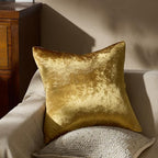 GIGIZAZA Gold Velvet Pillow Covers 16x16 Decorative Pillows Pack of 2 | Throw - Image 6