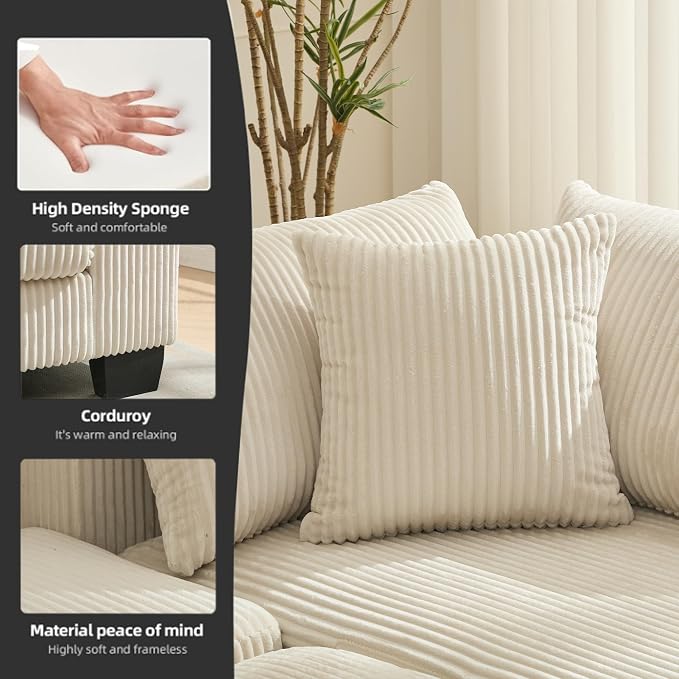114" Sectional Couches with Pull Out Bed - Image 8