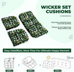 DANGHOOGY Wicker Chair Cushions, Waterproof Outdoor Loveseat Cushions - Image 6