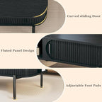 Coffee Table, 39.4" Mid Century Modern Coffee Tables - Image 5