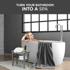 Grey Shower Bench - Image 2