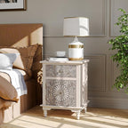 SUNBURY End Table Living Room Small Side Table w Drawer, 2-Tier MDF Living Room - Image 3