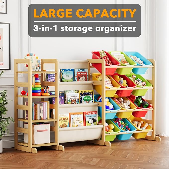 SpaceAid 3-in-1 Toy Storage Organizer - Image 3