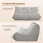 Bean Bag Loveseat Chair Big Sofa Beanbag Chair - Image 2