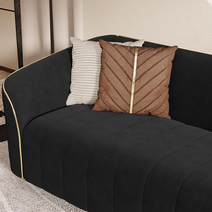 3-Piece Luxury Velvet Sofa Set for Living Room, Elegant Design Couch Set - Image 7