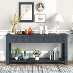 LKTART Solid Wood Console Table, Long Sofa Table Entryway Table - Image 2
