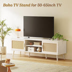 SUPERJARE TV Stand for 65 Inch TV, Entertainment Center - Image 2