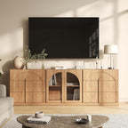 BELLEZE 3-Piece Sideboard Cabinet Set Freely Configurable, Modern Wood Modular - Image 6