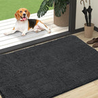 OLANLY Dog Door Mat for Muddy Paws 47x32, Super Absorbent Chenille Mud Mat | by OLANLY