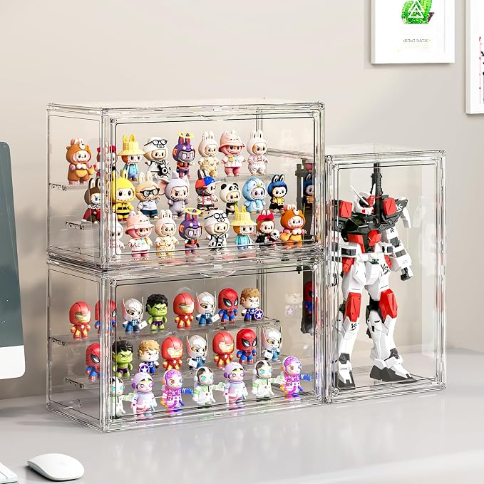 Clear Acrylic Display Case for Collectibles 3 Layer Hobby Figure Display Case - Image 6