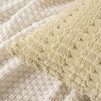 MIULEE Corduroy Decorative Throw Pillow Covers 18x18 Beige Pack of 2 | Soft - Image 5