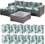 CALBODE 12 Pcs Stretch Sofa Chair Seat Cushion Covers, Breathable, Botanical by CALBODE