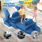 15 Pcs Modular Kids Play Couch, Toddler Couches That Fold Out, Plush Foam Chair - Image 6
