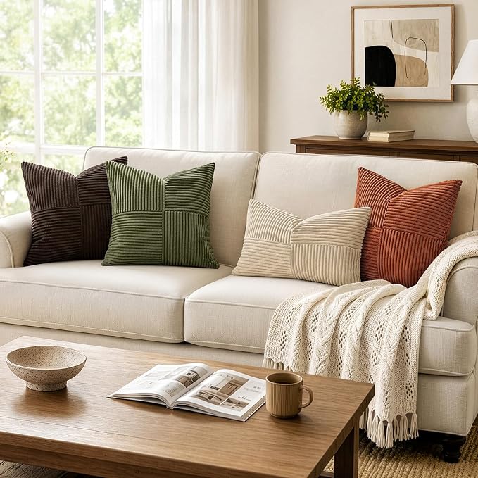 MIULEE Dark Brown Decorative Throw Pillow Covers - Image 5