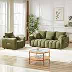 Antetek Teddy Sofa Set for Living Room, Modern Deep Seat Sofa Chair and by Antetek