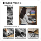 Washable 2x6 Black Runner Rug for Hallway Kitchen Entryway Non Slip | Runner - Image 8