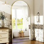 HARRITPURE 71"x30" Arched Full Length Mirror Free Standing Leaning Hanging - Image 2