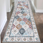 HEBE Hallway Runner Rug 2'8''x8', Washable Non Slip Kitchen Rug Runner | Soft - Image 7