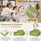 Foryoomi Extra Wide 2 in 1 Convertible Toddler Kids Couch - Image 7