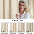 H.VERSAILTEX Blackout Curtains Linen Curtains 120 inches Long 100% Black Out - Image 5