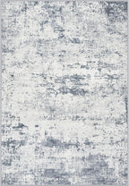 Area Rug Living Room: 5x5 Modern Washable Soft Carpet Blue Grey | by FXRHLP