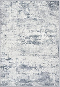 Area Rug Living Room: 6x6 Modern Washable Soft Carpet Blue Grey | by FXRHLP