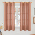 YoungsTex Terracotta Linen Curtains 48 Inch Length by YoungsTex