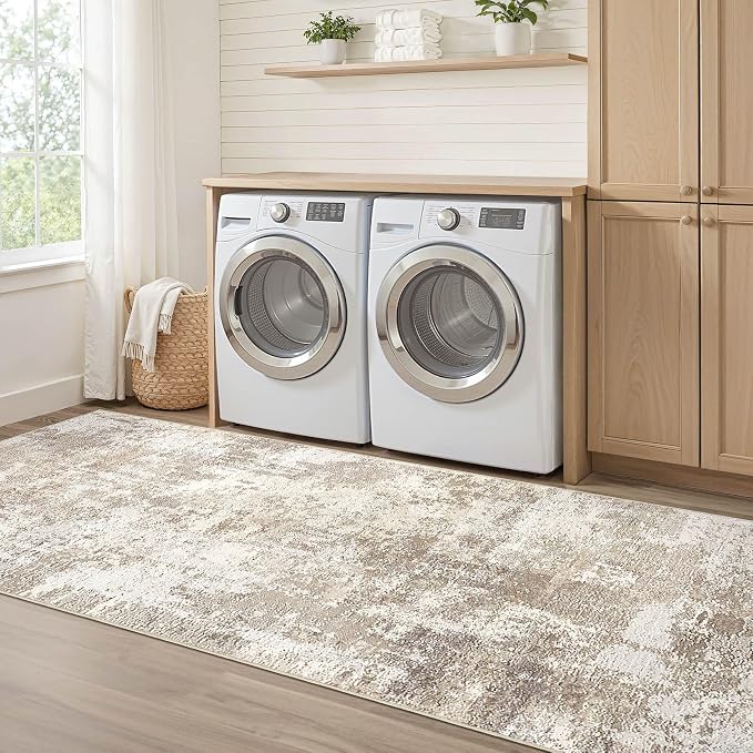 LOONGRUG Runner Rug 3x10 Washable Non-Slip Kitchen Neutral Modern Rug | - Image 7