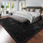 Amdrebio Black Big Shag Kids Area Rug 6x9 - Image 3