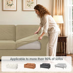 SUBRTEX 7 Pieces Stretch Sofa Slipcover Sets Couch Cover Sets Backrest Cushion - Image 4