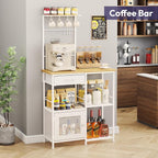 SWTYMIKI Coffee Bar with Hanging Rack - Image 4