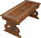 Lightnpro Handcrafted Mango Wood Rectangular Coffee Table - Image 7