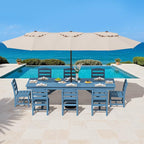 SERWALL 9 Piece Outdoor Dining Set - Image 9