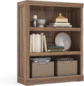 LINSY HOME 3-Tier Bookshelf Display Storage Shelves Farmhouse Bookshelf by LINSYHOME