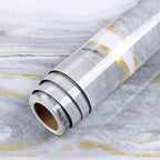 LaCheery White Grey Gold Marble Contact Paper - Image 6