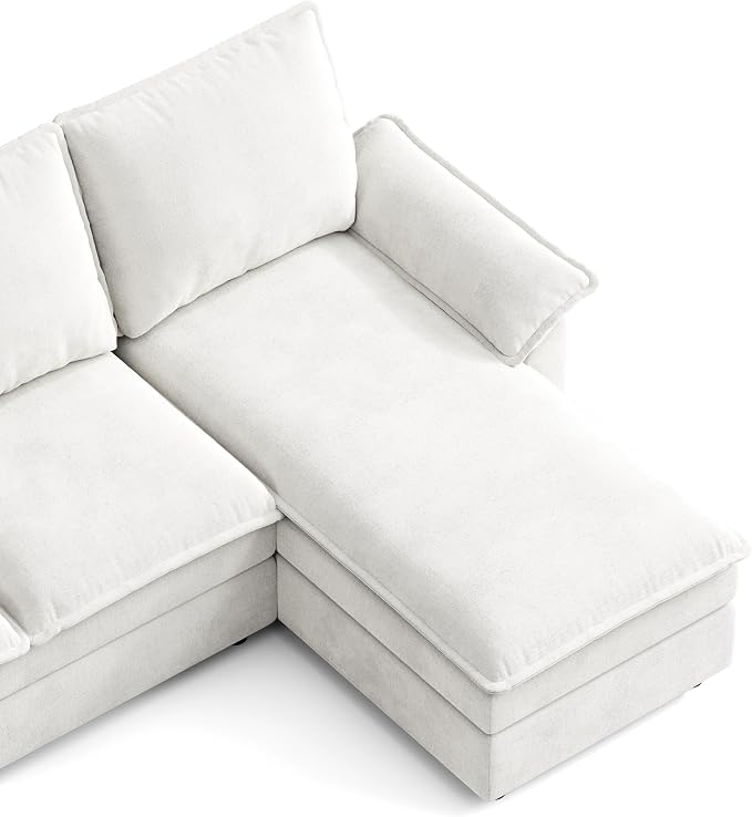 LINSY HOME Chaise Modular for Sectional Sofa, Cloud Sofa Lounge by LINSYHOME