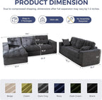 MAXYOYO Modular Sectional Sofa - Image 2