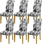 BIETYONE Stretch Dining Chair Covers Set of 6, Soft Removable Washable Kitchen by BIETYONE