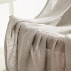 MIULEE Burlywood Birch Linen Curtains 52x96 Inch Long 2 Panels - Image 6