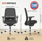 ErgoSift M2 Ergonomic Office Chair High Back Mesh Computer Desk Chair - Image 2