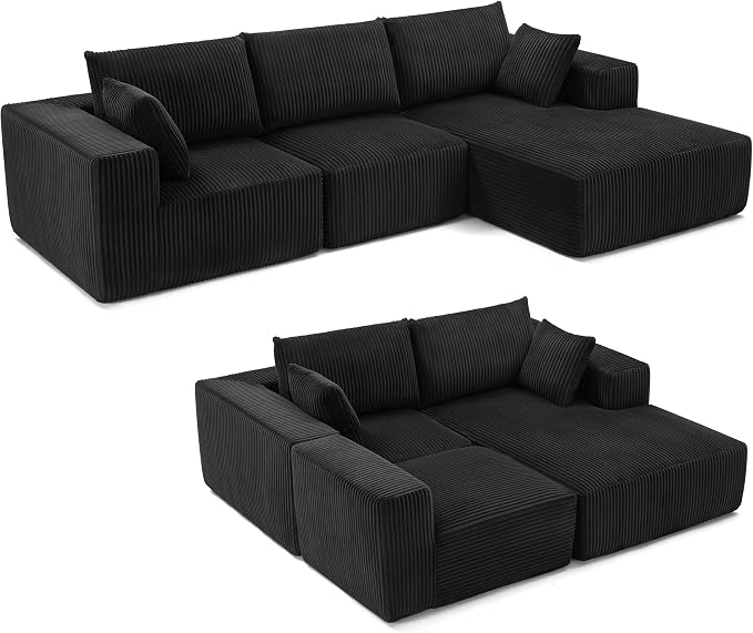 108” Modular Sectional Sofa, Cloud Sectional Couch - Image 8