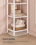 Hzuaneri Bookcase Bookshelf, Tempered Glass Arched Bookshelf - Image 6