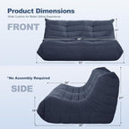 Bean Bag Loveseat Chair Big Sofa Beanbag Chair - Image 2