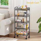 TOOLF 5-Tier Metal Utility Cart - Image 6
