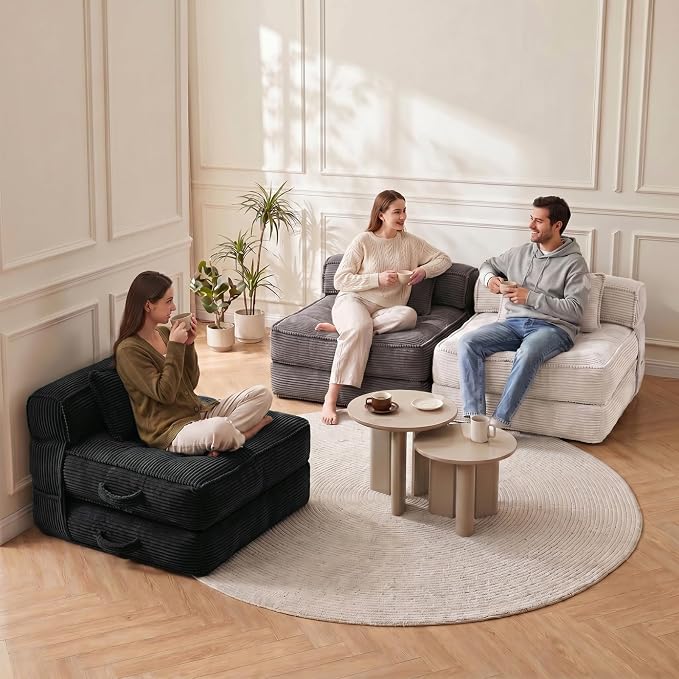 Folding Sofa Bed, Convertible Sleeper Chair - Image 8