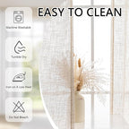 MYSKY HOME Linen French Door Curtains - Image 7