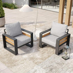 Aoxun Aluminum Patio Furniture Set, 2 Piece Luxury Outdoor Sectional - Image 7