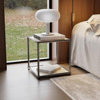 Nightstand Modern Storage Cabinet White A Versatile Free-Standing Organizer - Image 4