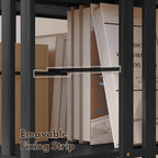 YOWOS Rotating Bookshelf Tower, 360° Display Spinning Bookcase, Bamboo - Image 6